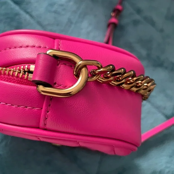 Tory Burch Pink Chevron Quilted Crossbody - Picture 12 of 12